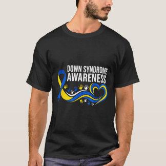 Down Syndroom Bewustzijn Suower Lint Inclusie T-shirt