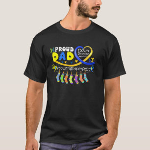 Down Syndroom Bewustzijn Trots-Vader Zoon Dochter T-shirt