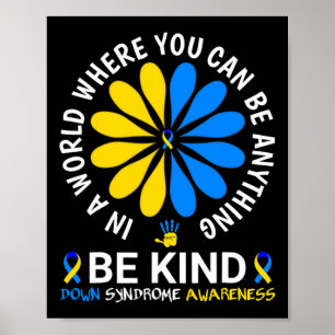 Down Syndroom Dag 2024 Wees Kind Down Syndroom Awa Poster