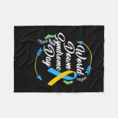 Down Syndroom Dag Bewustzijn Sokken Rechts Kinder Fleece Deken (Voorkant (Horizontaal))