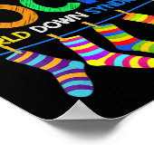 Down Syndroom Dag Rock Uw Sokken Bewustzijn 1 Poster (Hoek)