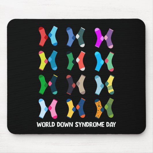 Down Syndroom Dag Sokken Wdsd Muismat (Voorkant)