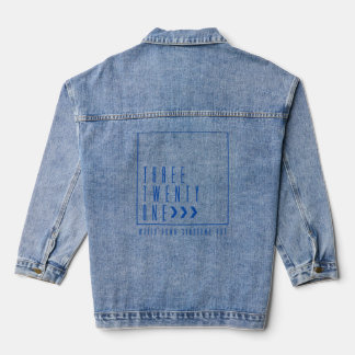 Down-syndroom Dag tegen Kanker Ideeën Down-syndroo Denim Jacket