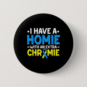 Down-syndroom Dag Trisomie 21 Down-syndroom Ronde Button 5,7 Cm