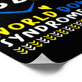 Down Syndroom Dagbewustzijn Trisomie 21 Down Syndr Poster (Hoek)