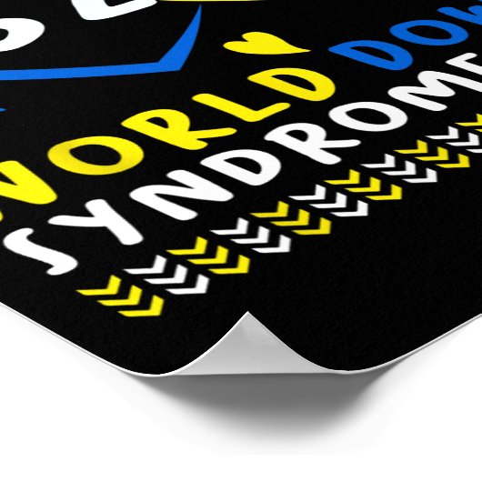Down Syndroom Dagbewustzijn Trisomie 21 Down Syndr Poster (Hoek)
