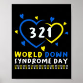 Down Syndroom Dagbewustzijn Trisomie 21 Down Syndr Poster (Voorkant)