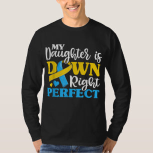 Down Syndroom Dochter Trisomy Bewustzijn Mam Pa T T-shirt
