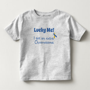 Down Syndroom - Geluksvogel! Extra Chromosoom Kinder Shirts