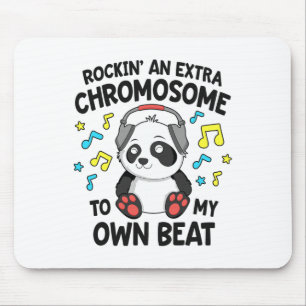 Down Syndroom Kinder T21 Rockin' een extra chromos Muismat