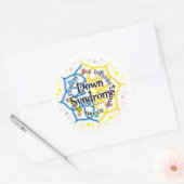 Down-syndroom Lotus Ronde Sticker (Envelop)