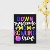 Down syndroom moeder bowling bemanning groep match kaart (Gele Bloem)