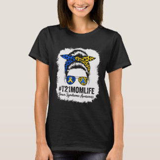 Down Syndroom Moeder Leven T21 Bewustzijn Luipaard T-shirt