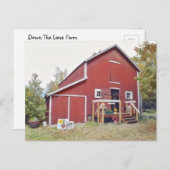 Down The Lane Farm Briefkaart (Voorkant / Achterkant)