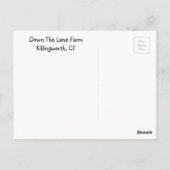 Down The Lane Farm Briefkaart (Achterkant)