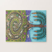 DOWN THE RABBIT HOLE, CARROT WILLOW TRELK FOLK ART LEGPUZZEL (Horizontaal)