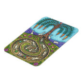 DOWN THE RABBIT HOLE, CARROT WILLOW TRELK FOLK ART MAGNEET (Linkerzijde)