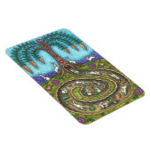 DOWN THE RABBIT HOLE, CARROT WILLOW TRELK FOLK ART MAGNEET (Rechterzijde)