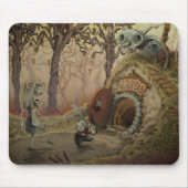 "Down the Rabbit Hole" mousepad Muismat (Voorkant)