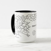 Down the Rabbit Hole, Sarah Fielke BOM 2017 Mok (Voorkant links)