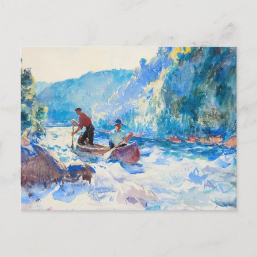 Down the Rapids van Frank Weston Benson Briefkaart (Voorkant)