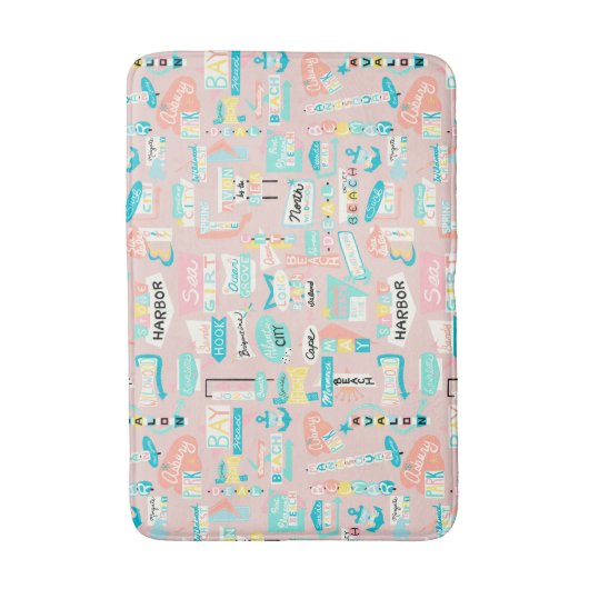 Down the Shore NJ Beach Thema Badmat (Voorkant Verticaal)