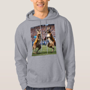 "Down Under Action: Kangoeroes spelen Australische Hoodie