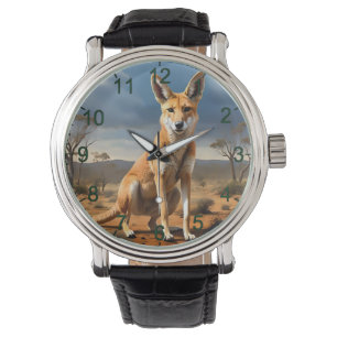 **"Down Under Delight: The Kangaringo Design"** Horloge