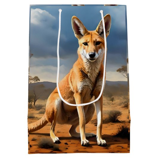 **"Down Under Delight: The Kangaringo Design"** Medium Cadeauzakje (Achterkant)