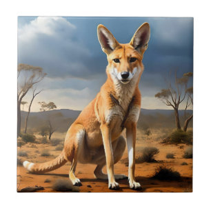 **"Down Under Delight: The Kangaringo Design"** Tegeltje