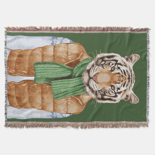 Down Vest Tiger Deken (Voorkant)
