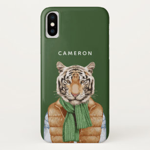 Down Vest Tiger   Jouw namen toevoegen Case-Mate iPhone Case