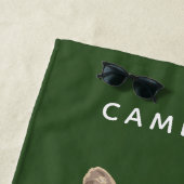 Down Vest Tiger | Jouw namen toevoegen Strandlaken (In situ)