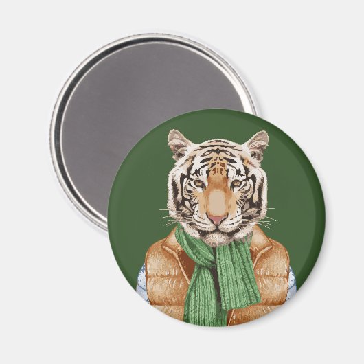 Down Vest Tiger Magneet (Voorkant / Achterkant)