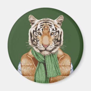 Down Vest Tiger Magneet