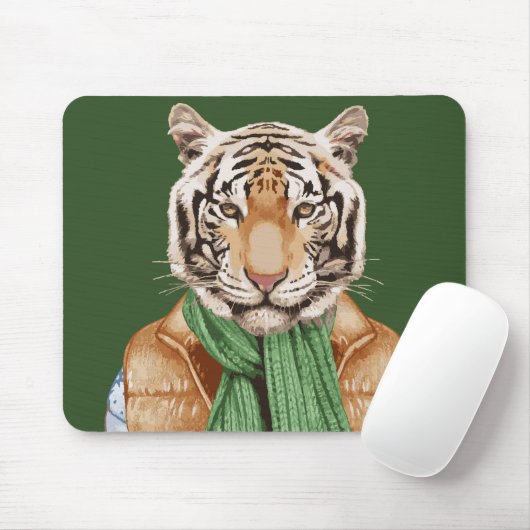 Down Vest Tiger Muismat (Met muis)