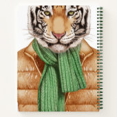 Down Vest Tiger Notitieboek (Achterkant)