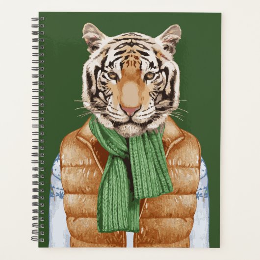 Down Vest Tiger Planner (Voorkant)