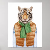 Down Vest Tiger Poster (Voorkant)