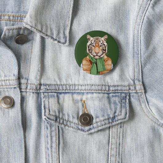 Down Vest Tiger Ronde Button 5,7 Cm (In situ)