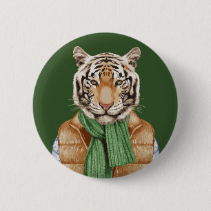 Down Vest Tiger Ronde Button 5,7 Cm