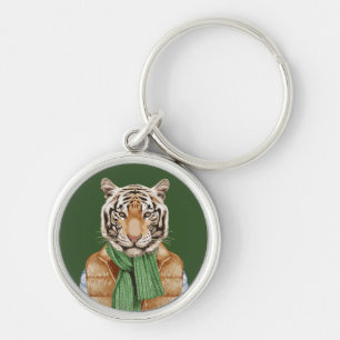 Down Vest Tiger Sleutelhanger