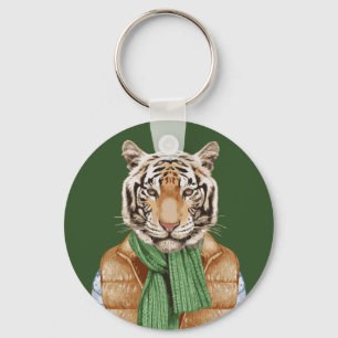 Down Vest Tiger Sleutelhanger
