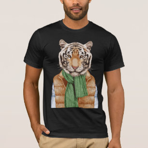 Down Vest Tiger T-shirt