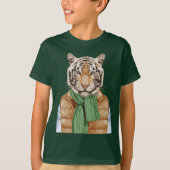 Down Vest Tiger T-shirt (Voorkant)