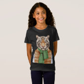 Down Vest Tiger T-shirt (Voorkant volledig)