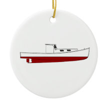 Downeast Maine Lobster Boat Color Illustration