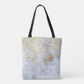Downeast Maine Map Canvas tas (Achterkant)