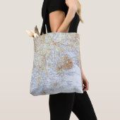 Downeast Maine Map Canvas tas (Dichtbij)