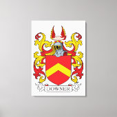 Downer Family Crest Canvas Afdruk (Voorkant)